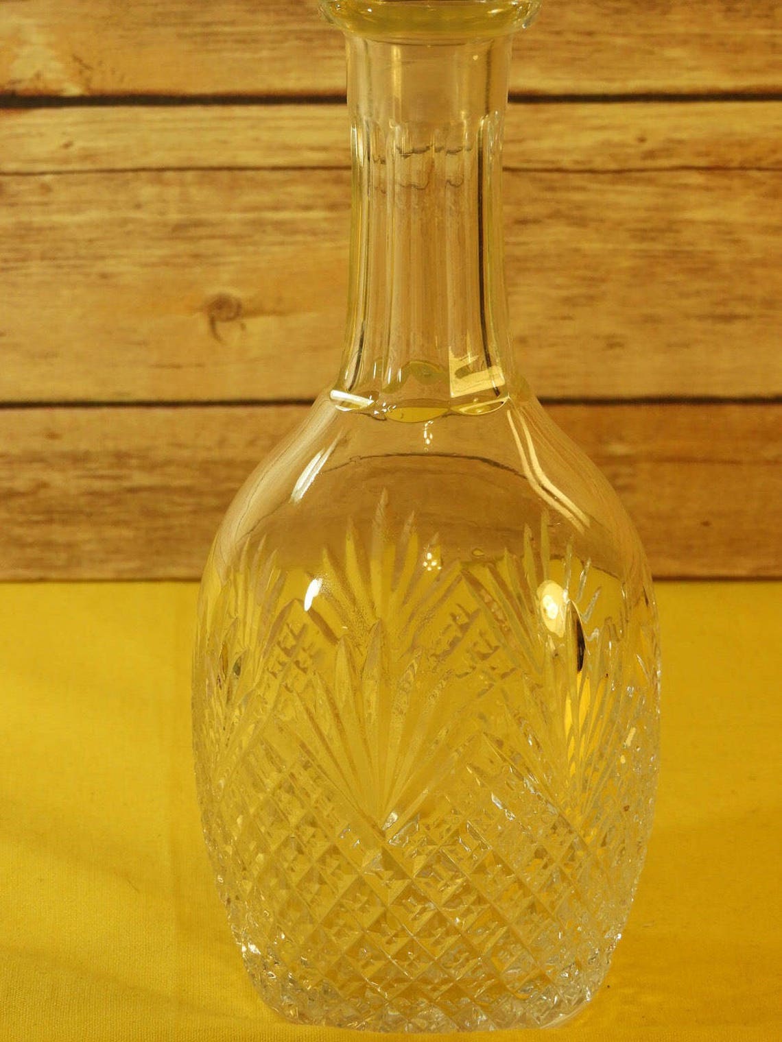Vintage Port Decanter Carafe Clear Cut Glass Wine Decanter Etsy