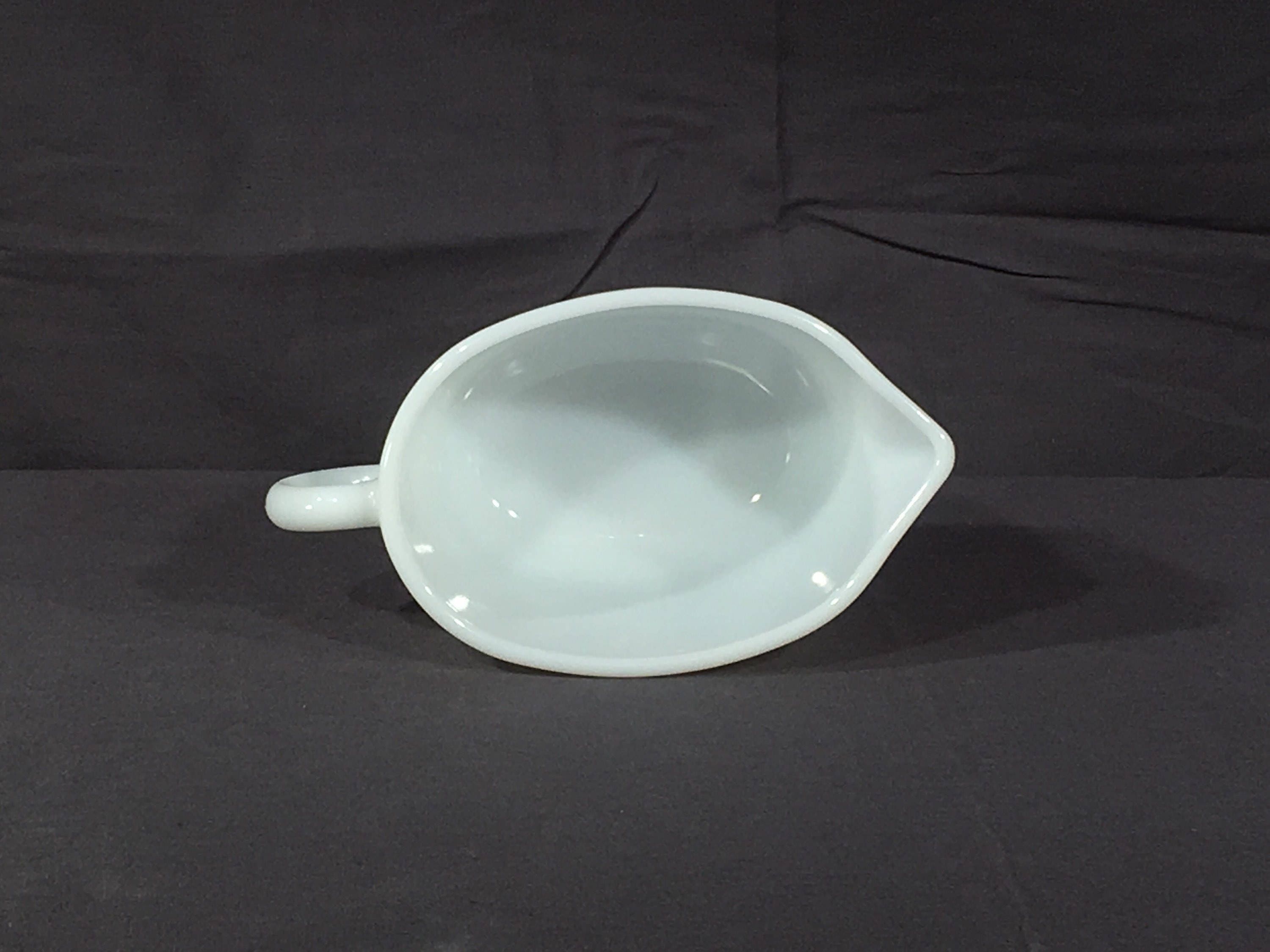 Vintage Pyrex Gravy Bowl, 77B Woodland Brown & White Dish, Decorative