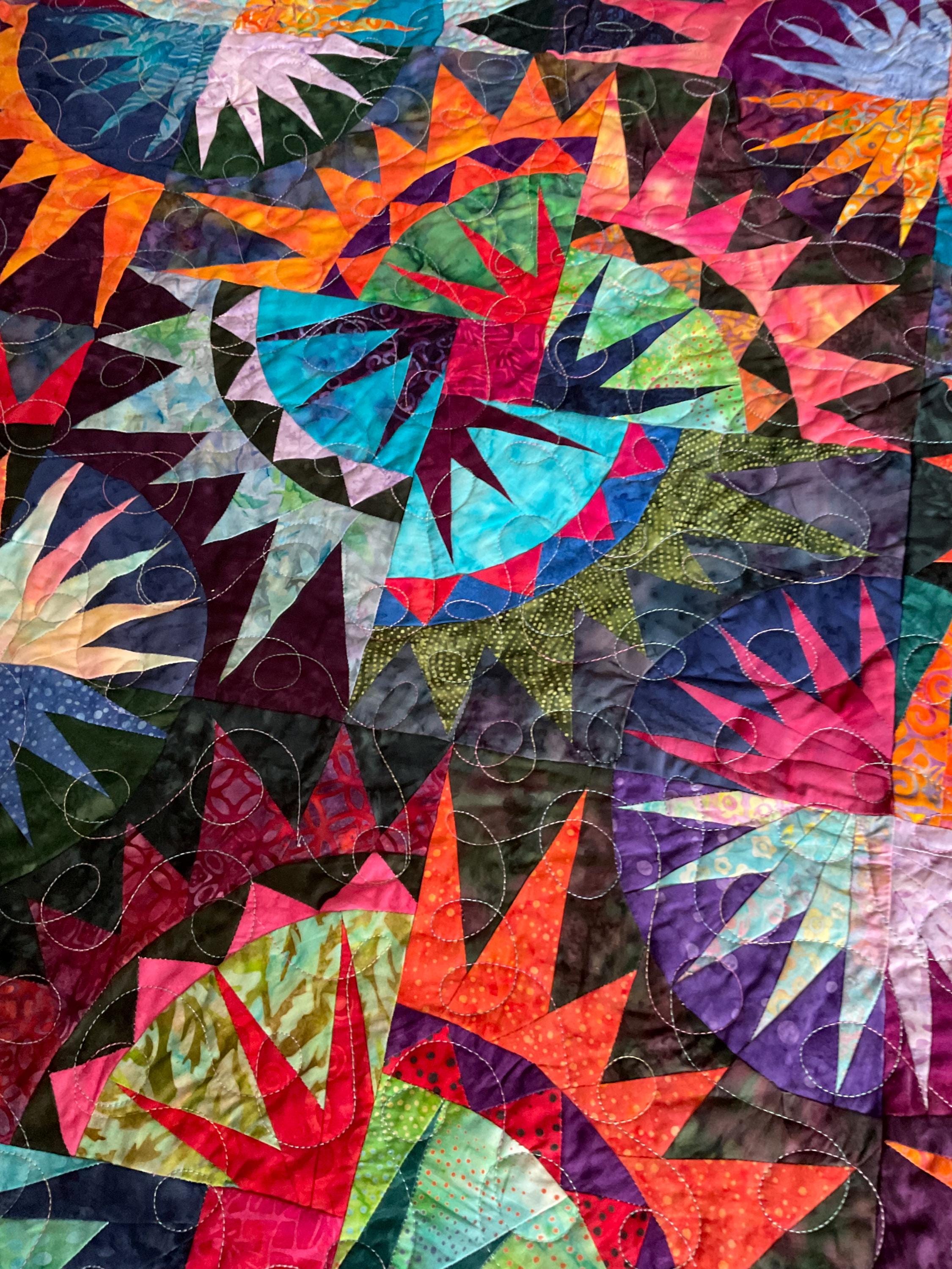 Striking Fourth of July Paper Pieced Lap or Display Quilt. 53” X 71 ...