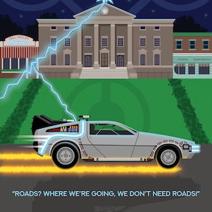 We Don't Need Roads Greetings Card (127mm x 178mm)