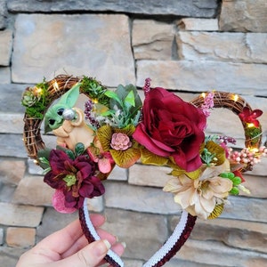 Vine burgundy mouse ears