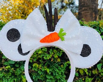 Olaf Inspired Snowman Headband: Comfortable Wide Band