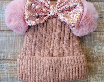 Pink Mouse Beanie