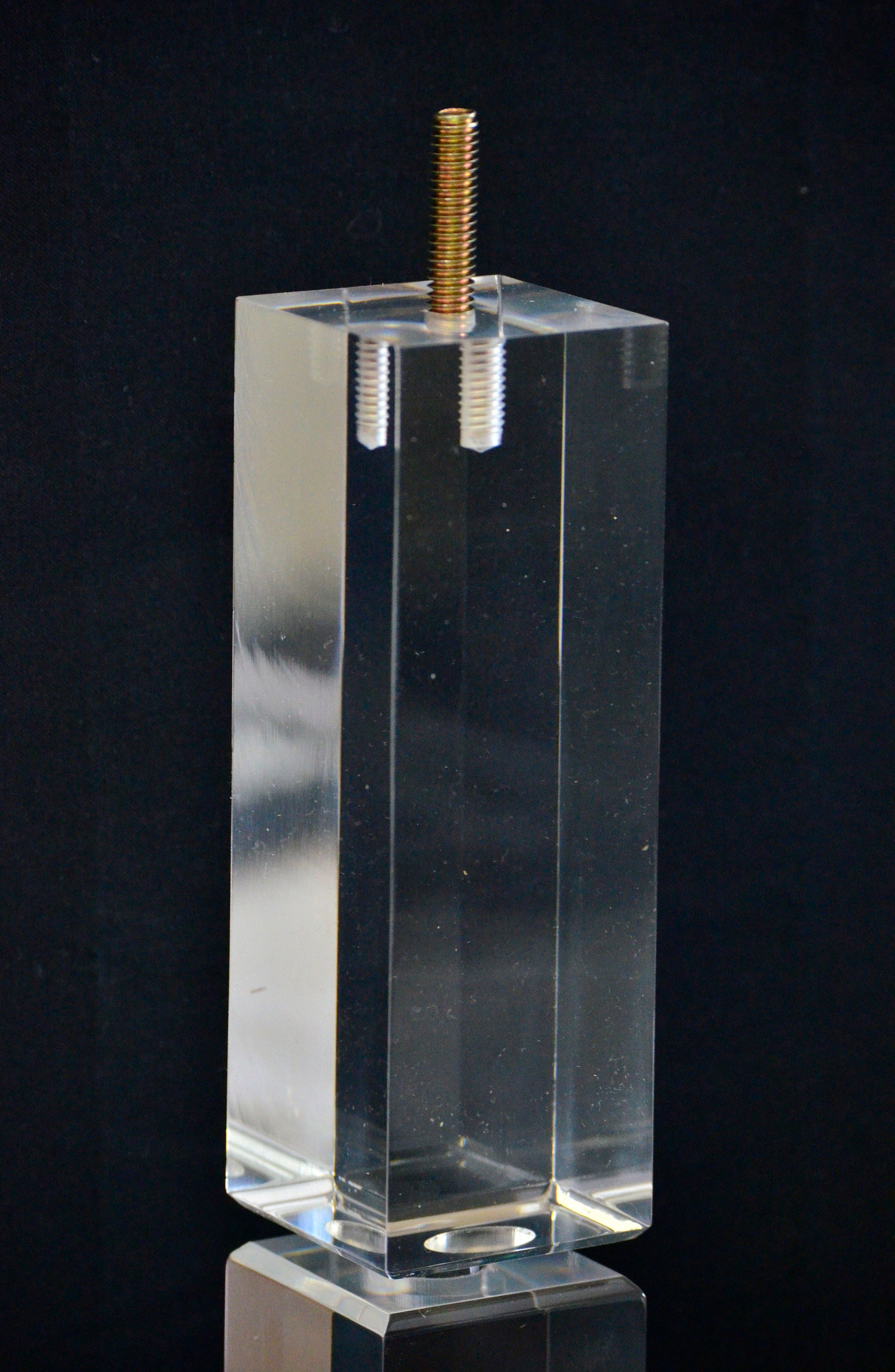 Large Clear Square Heavy Duty Acrylic Lucite Furniture Legs Etsy