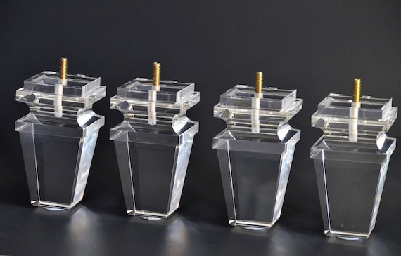 Large Acrylic Lucite Crystal Furniture Legs For Sofa Cabinet Large Acrylic Lucite Crystal Furniture, Acrylic Furniture Legs