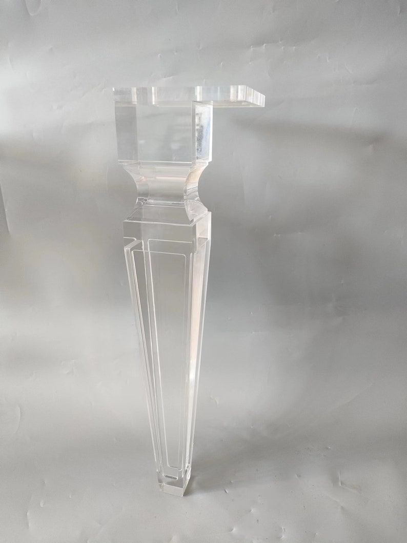 28 Inch Acrylic Table Legs for Modern Dining Table Desk Etsy