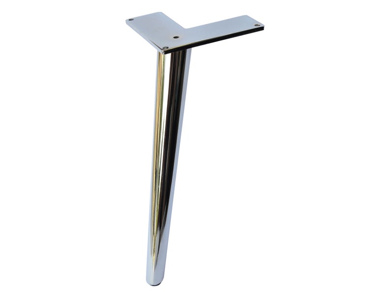 Slanted Chrome Furniture Legs Heavy Duty Metal Furniture Legs Etsy