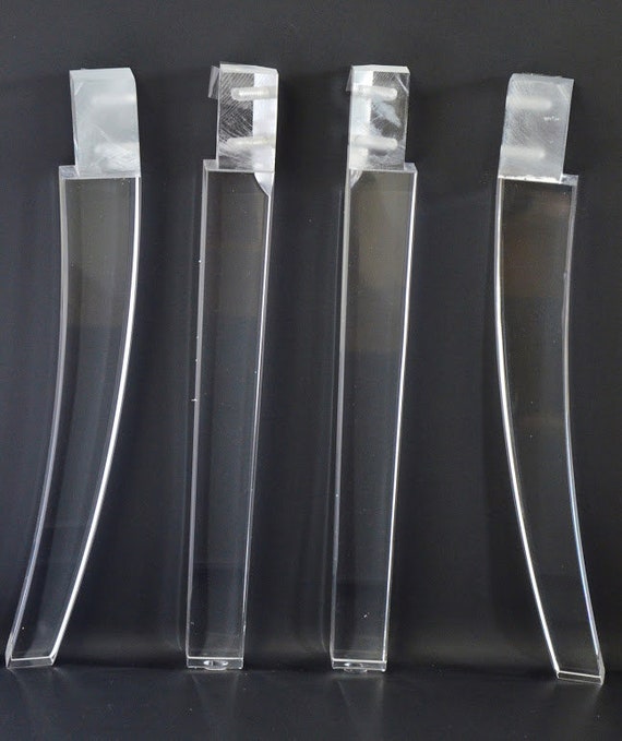 Acrylic Lucite Furniture Legs for Chair 16 or 17 Inch Straight