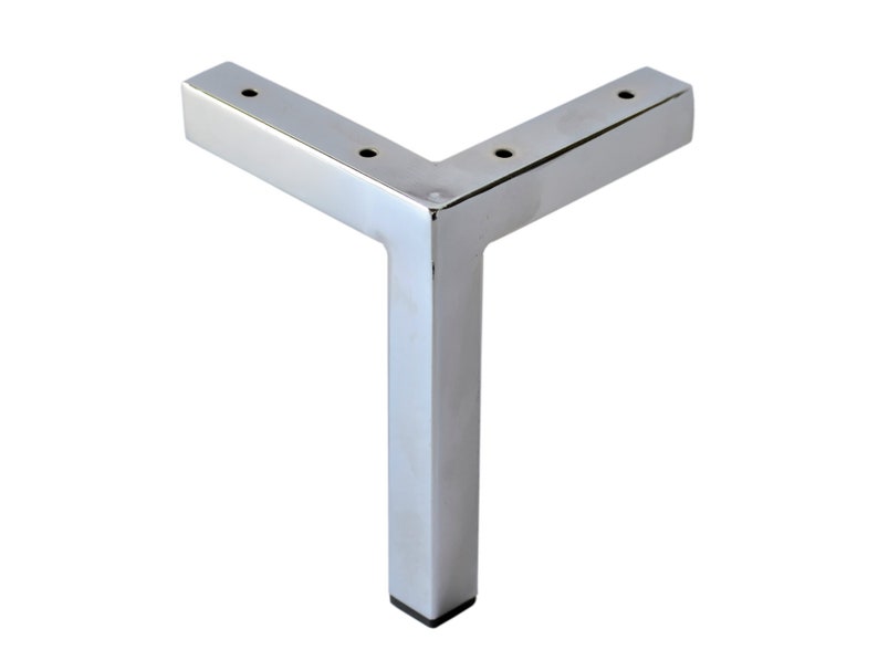Metal Furniture Legs Feet 7 H L Top Chrome Square Unique Modern Diy Made Affordable 4pc