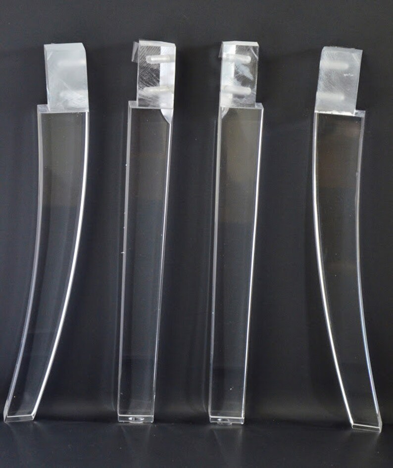 4pc Acrylic Lucite Replacement Furniture Legs for Chairs Etsy