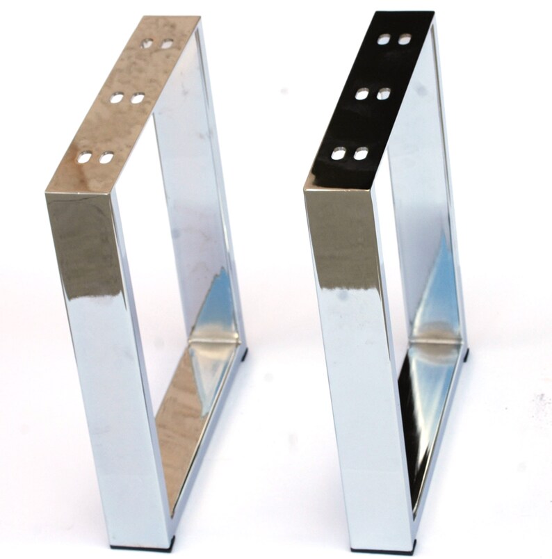 16 Modern U Shape Coffee Table Legs Metal Furniture Stainless Steel Chrome Or Brass Finish 2pc Diy Made Easy Flexible Affordable