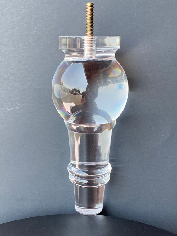 4pc Acrylic Lucite Furniture Legs for Sofa Cabinet Vanity ET