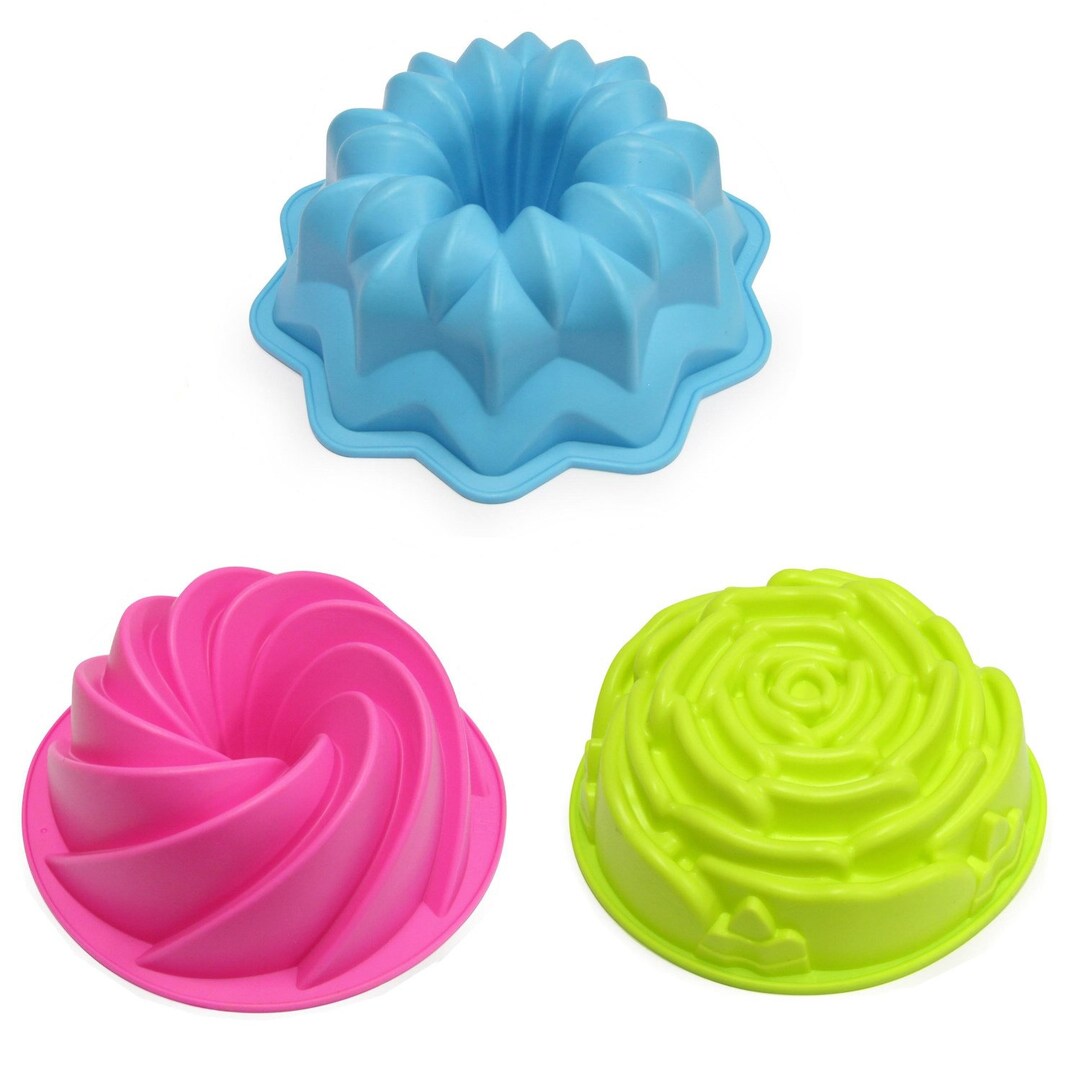 Silicone Flower Cake Mould 22cm 8.5 Etsy