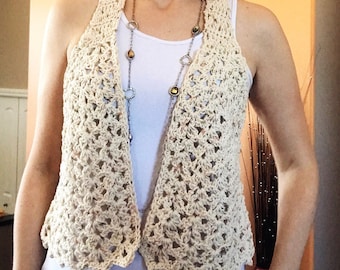 Kimono Ahuyama Crochet Chaleco Ganchillo Chaleco Con Dos