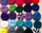 3D Crochet Flowers (2 flowers)