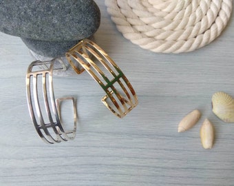 Brass cuff bracelet, boho jewelry, antique silver plated and gold plated cuffs, birthday gift, ethnic cuff bracelet, bohemian style cuffs.