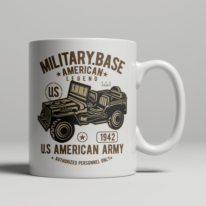 Jeep Accessories War Club WW2 Jeep Mug Wil Jeep Coffee Mug Etsy