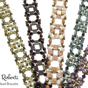 Tutorial de patrón de cuentas Any Bead Bracelet de Deb Roberti (descarga digital del patrón PDF solo en inglés)