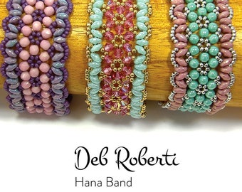 Hana Band Perlen-Muster Anleitung von Deb Roberti (digitaler Download PDF-Muster nur in Englisch)
