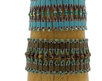 Tutoriel sur le motif de perles de Caroline’s Cuff par Deb Roberti (téléchargement numérique du motif PDF en anglais uniquement)