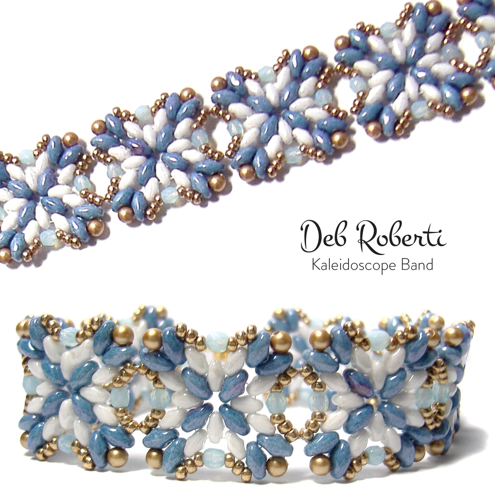 Kaleidoscope Band Beaded Pattern Tutorial by Deb Roberti Etsy