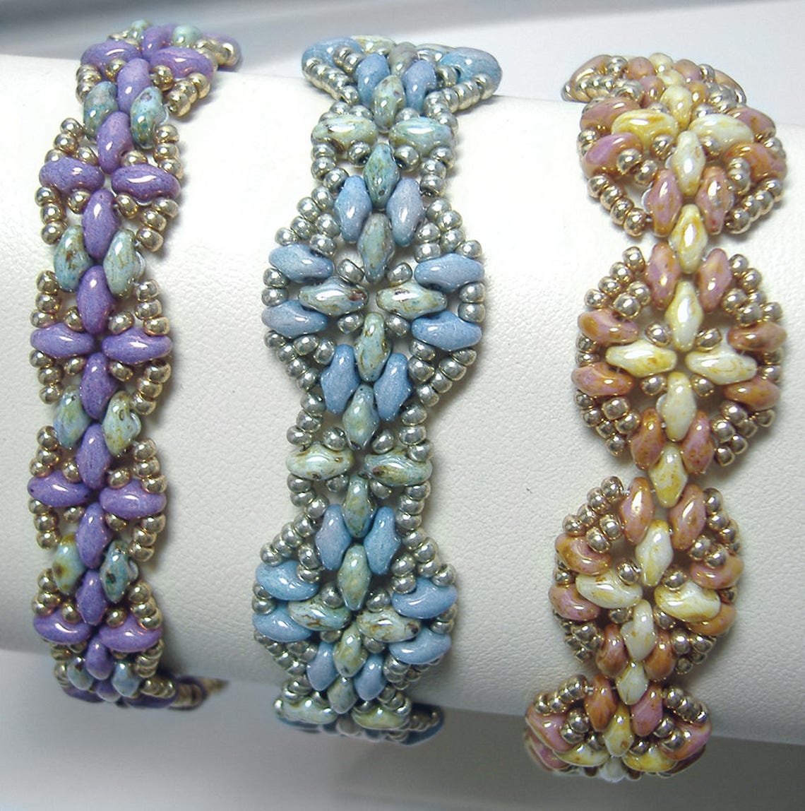 Harmony Bands Beaded Pattern Tutorial by Deb Roberti digital Etsy