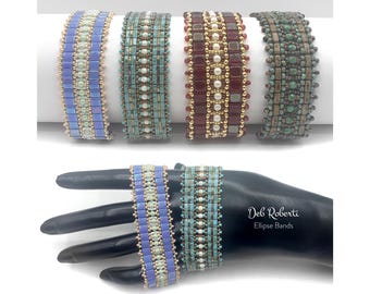 Ellipse Bands beaded pattern tutorial by Deb Roberti (digital download PDF pattern in English only)