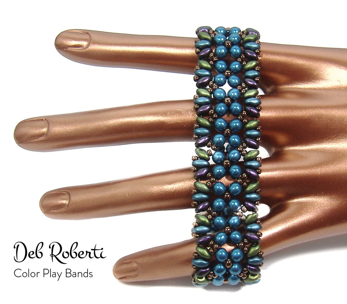 Color Play Bands Beaded Pattern Tutorial by Deb Roberti (digital ...