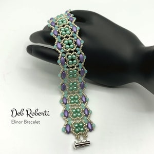 Elinor Bracelet Beaded Pattern Tutorial by Deb Roberti digital Download ...