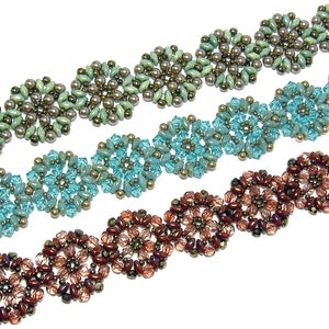 Maru Bracelet & Earrings beaded pattern tutorial by Deb Roberti digital download PDF pattern in English only image 2