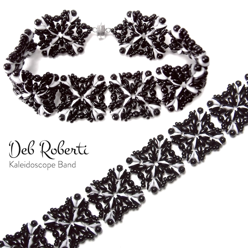 Kaleidoscope Band Beaded Pattern Tutorial by Deb Roberti Etsy