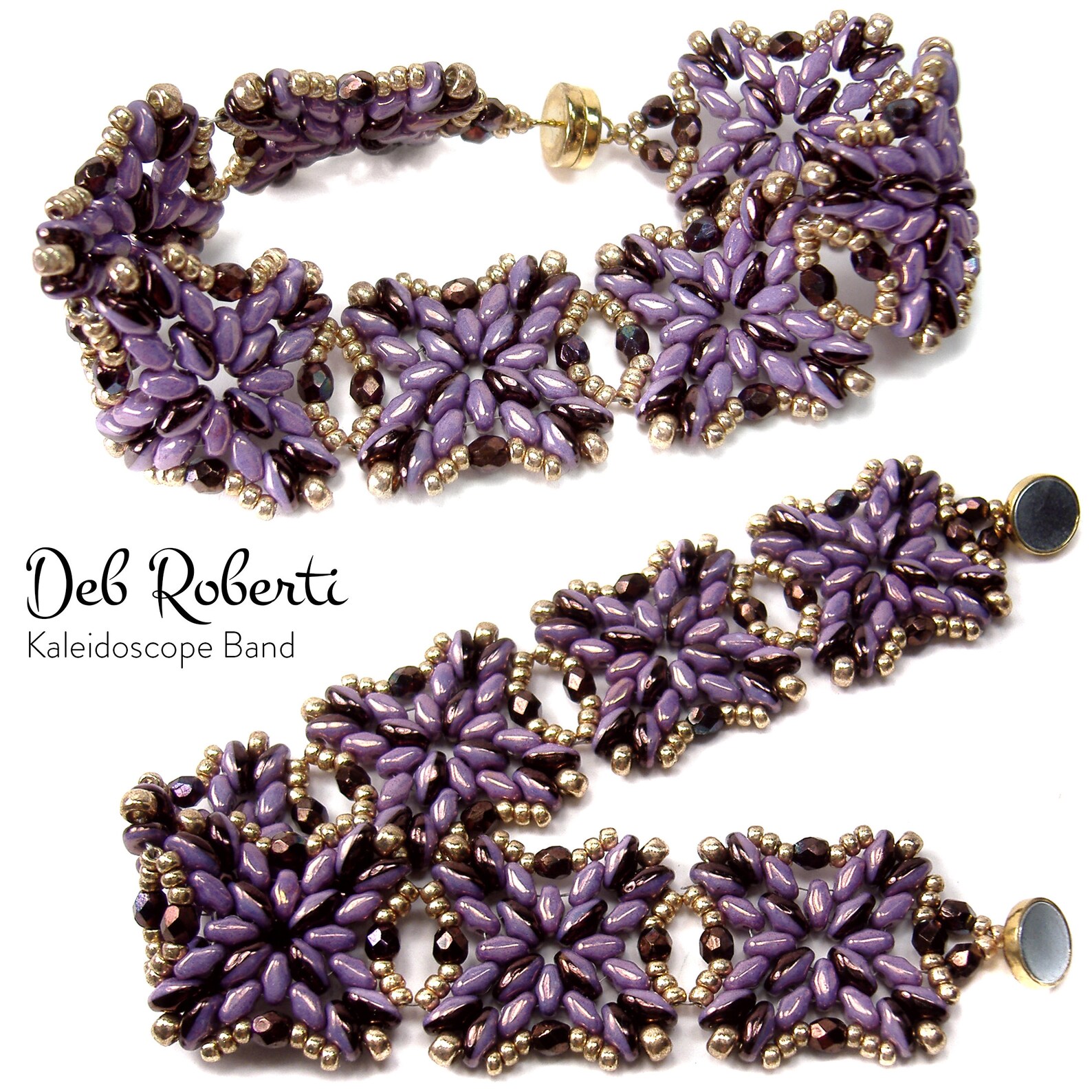 Kaleidoscope Band Beaded Pattern Tutorial by Deb Roberti Etsy