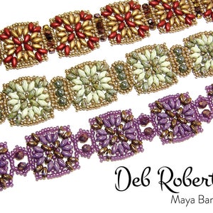 Maya Bands beaded pattern tutorial by Deb Roberti digital download PDF pattern in English only image 1