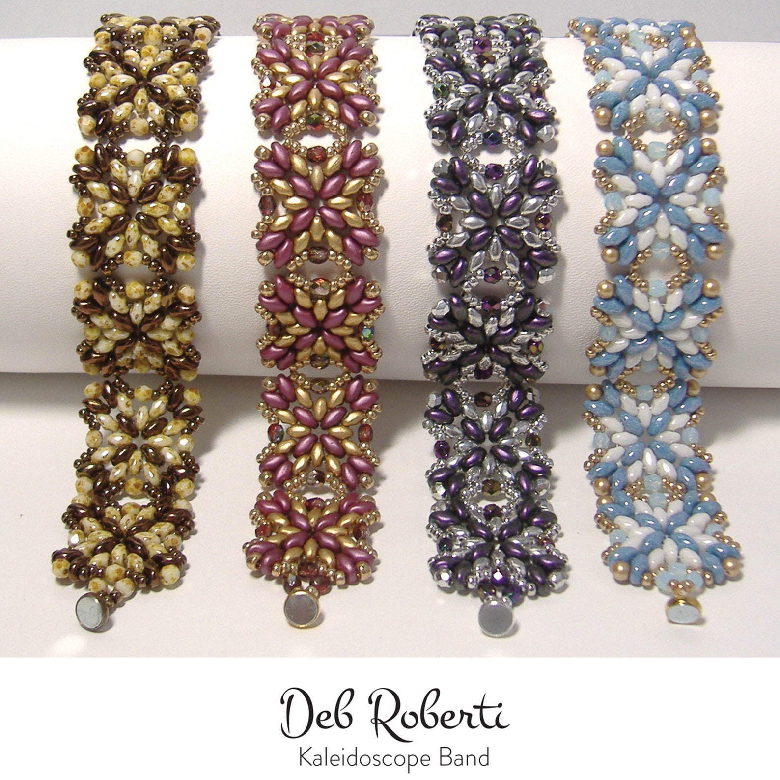 Kaleidoscope Band Beaded Pattern Tutorial by Deb Roberti Etsy