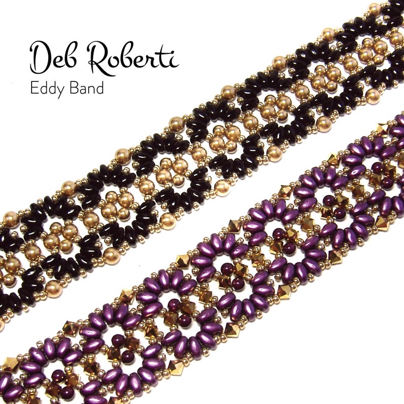 Eddy Band beaded pattern tutorial by Deb Roberti digital download PDF pattern in English only image 3