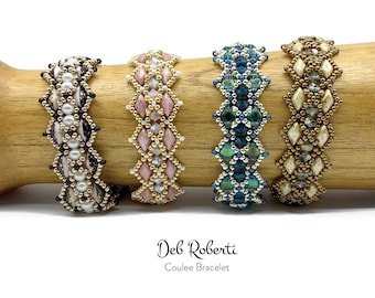 Coulee Bracelet Perlenmuster Anleitung von Deb Roberti (digitaler Download PDF-Muster nur in Englisch)