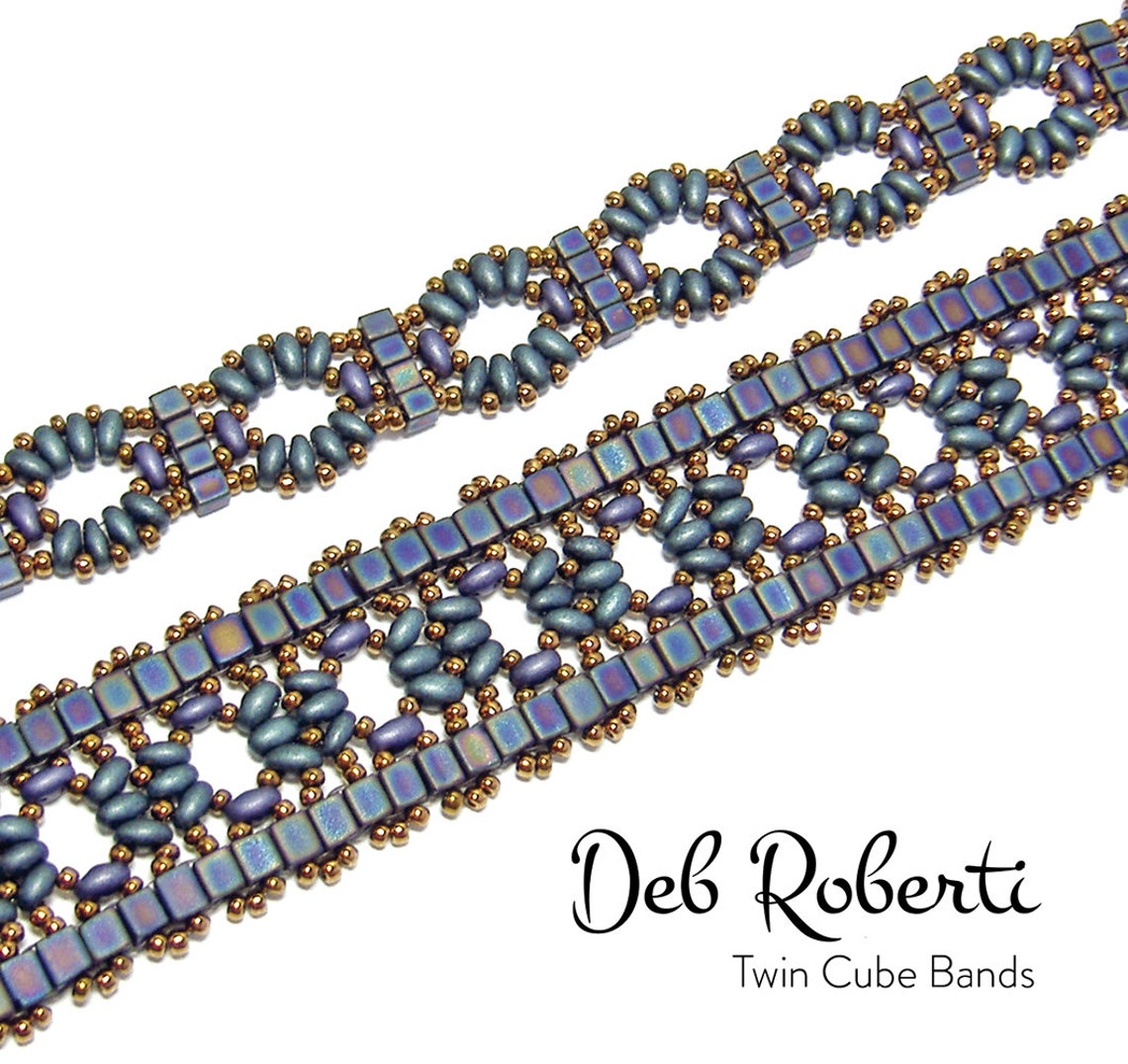 Twin Cube Bands Beaded Pattern Tutorial by Deb Roberti (digital ...