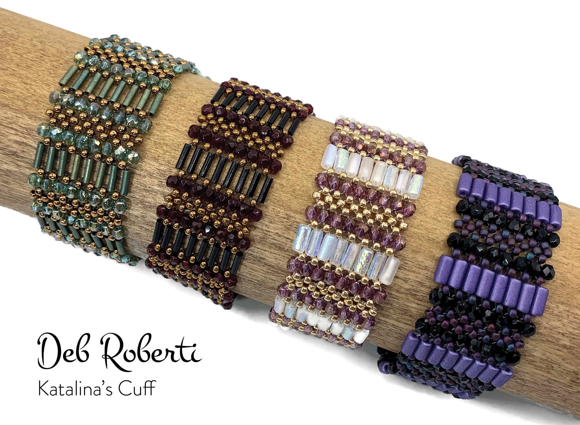 Katalinas Cuff Beaded Pattern Tutorial by Deb Roberti (digital Download  PDF Pattern in English Only) - Etsy