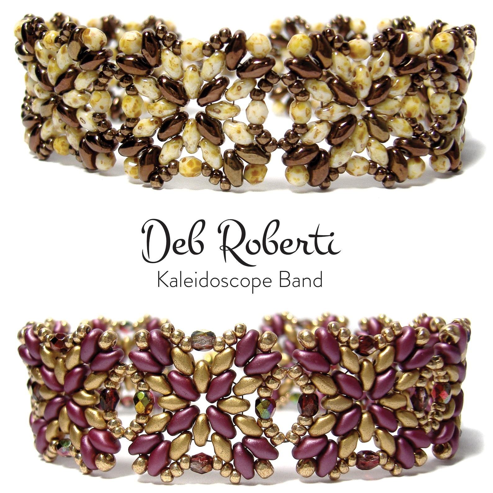 Kaleidoscope Band Beaded Pattern Tutorial by Deb Roberti Etsy