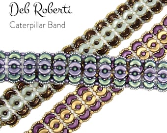 Caterpillar Band Perlenmuster Anleitung von Deb Roberti (digitaler Download PDF Muster nur auf Englisch)