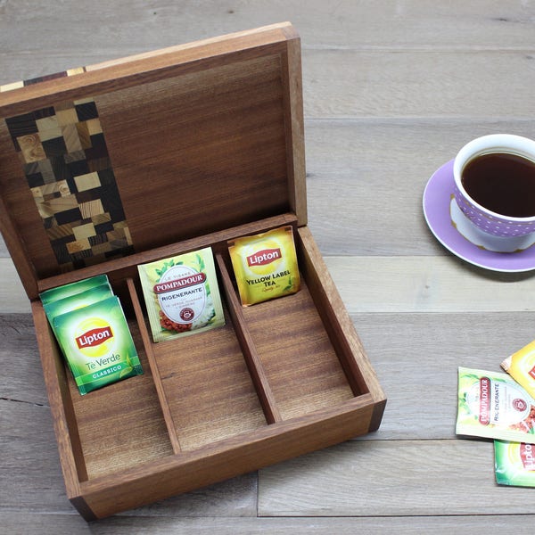 Tea box, Tea box, smart, design, wooden box, natural, to serve tea, wedding gift, gift for everyone, cool, useful, home, tea rooms