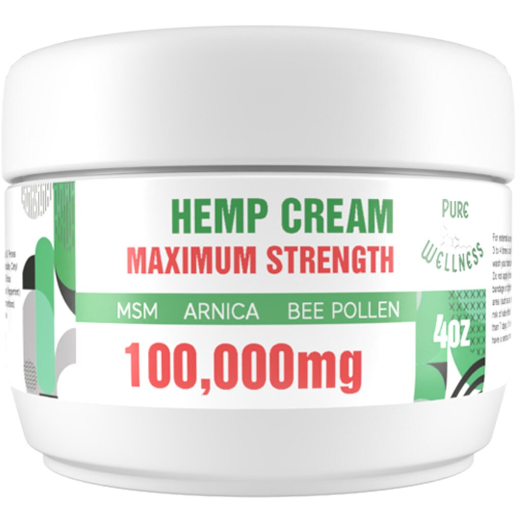 Powerful 100 Natural Pain Relief Cream With Hemp Seed Oil Etsy
