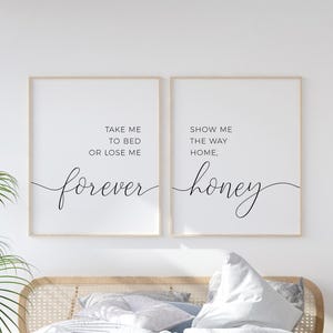 Take Me To Bed Or Lose Me Forever, Bedroom Wall Decor Over The Bed Signs, Bedroom Quotes, Bedroom Prints Couples, Lyrics Wall Art Download