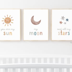You Are My Sun My Moon and All My Stars, Nursery Prints Boho, Gender ...