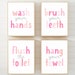 Girl Bathroom Prints Pink, Kids Bathroom Wall Art Printable, Bathroom ...