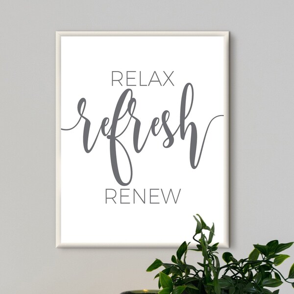 Relax Refresh Renew - Etsy