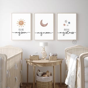 You Are My Sun My Moon and All My Stars, Nursery Prints Neutral, Baby ...