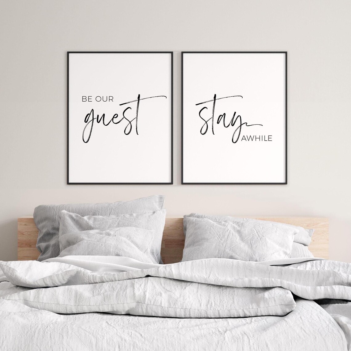 Be Our Guest Stay Awhile Print Download Guest Room Wall Art, Guest ...