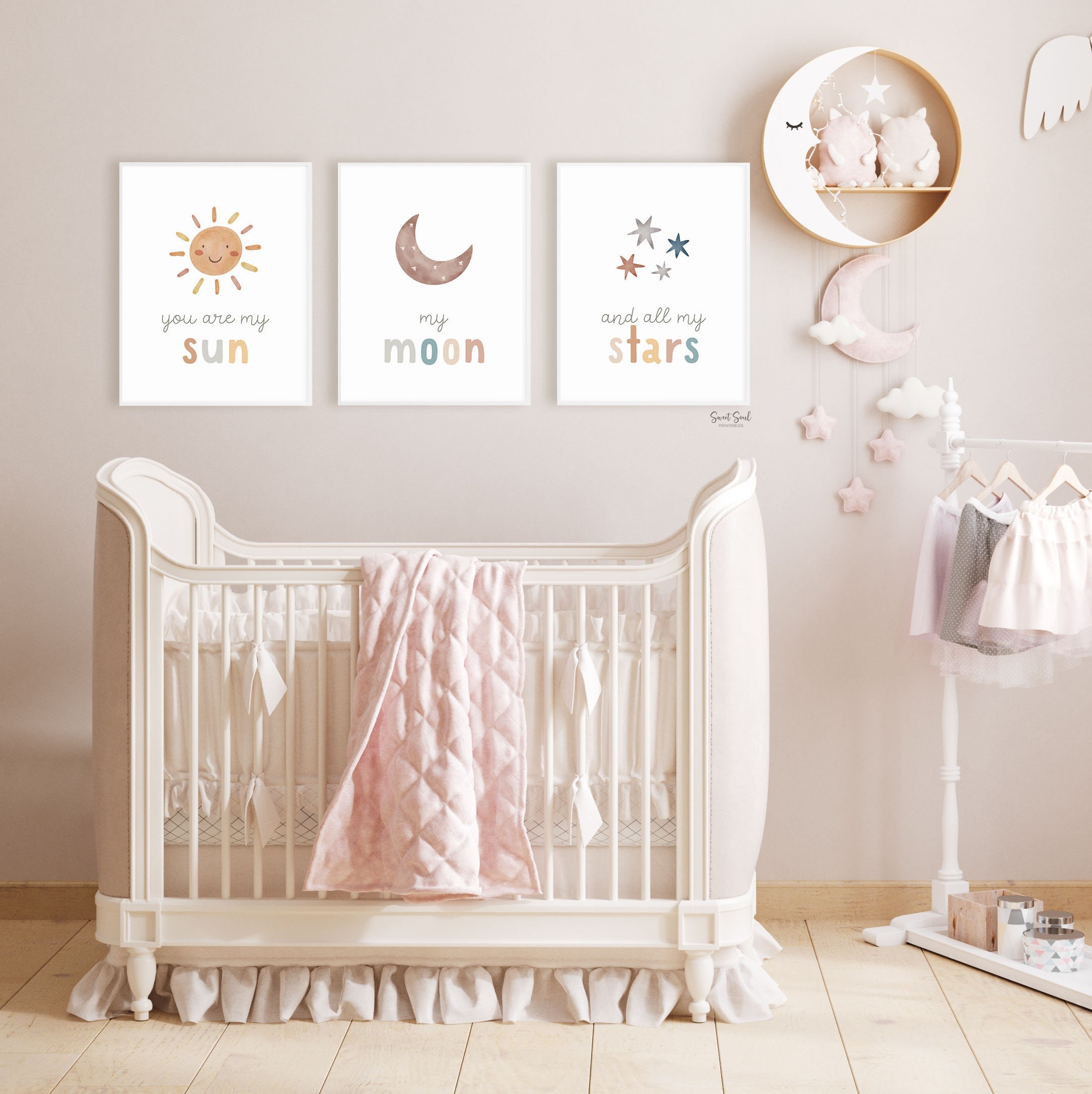 You Are My Sun My Moon and All My Stars, Nursery Prints Boho, Gender ...
