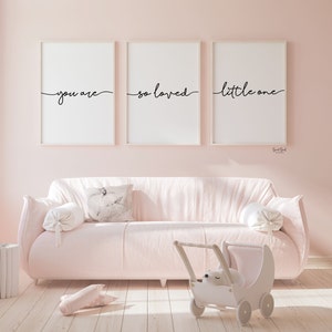 You Are so Loved Little One, Nursery Prints, Nursery Printable Art ...